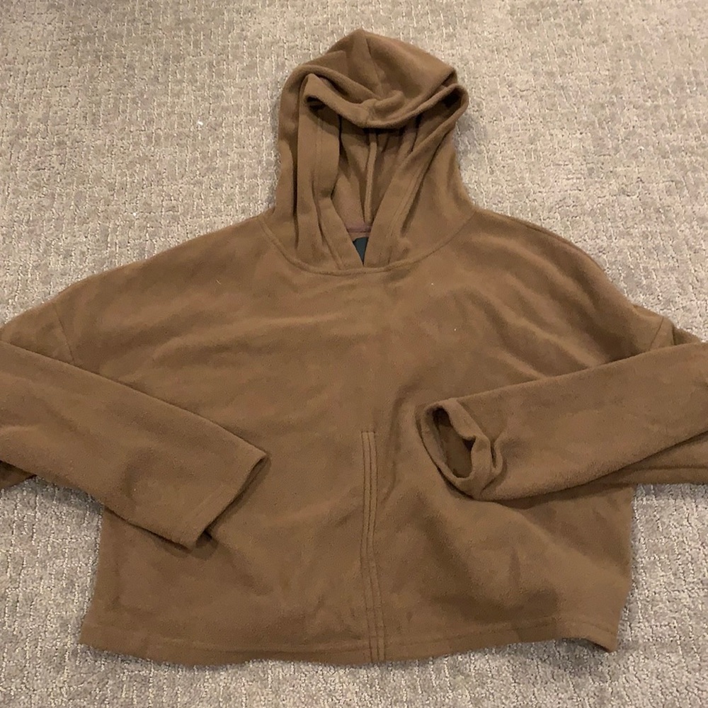 brown hoodie
